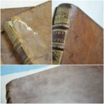 2 Restauration du cuir ancien d'un livre du 17e