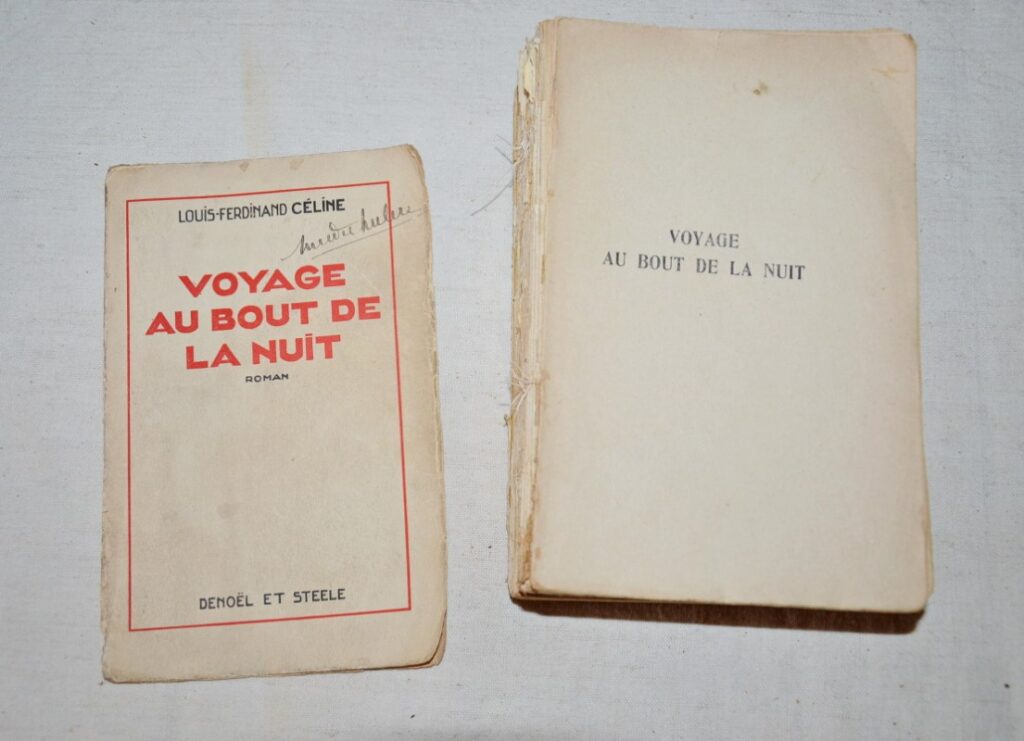 Livre avant intervention : corps d'ouvrage décousu (fil de reliure sectionné entrainant la mobilité des cahiers) ; couverture décollé au dos et affaiblit et déchirée au niveau des mors). A noter une signature manuscrite sur la première de couverture.